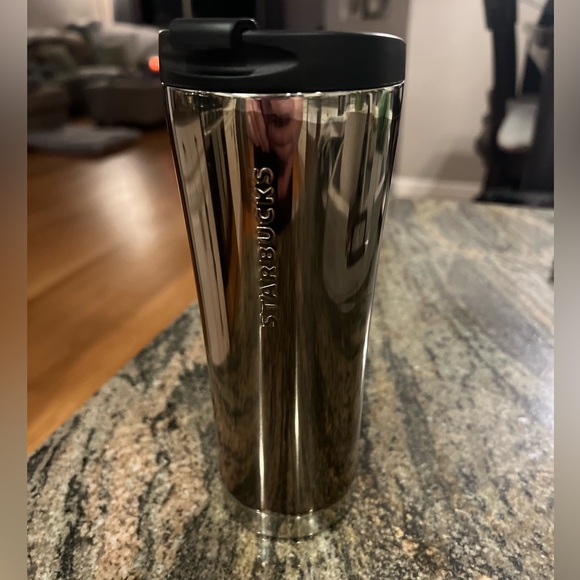Starbucks 12oz Silver Tumbler with Black Lid - Picture 7 of 7